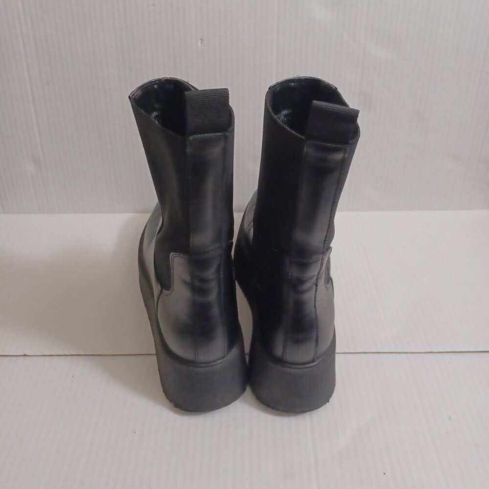 ZARA CHUNKY PLATFORM ANKLE BOOTS - GOTH GRUNGE STYLE - Picture 9 of 13